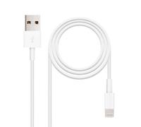 Câble USB - NANOCABLE - 10.10.0400 - 0,5 m - Lightning - USB A - Blanc
