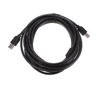 Câble USB pour Imprimante en Cuivre Noir, Double Blindage | Usage Bureautique et Numérisation Filaire, Noyau Cuivre, Anneau Magnétique, Liaison Stable