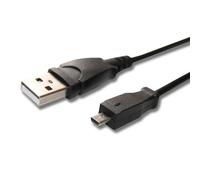 vhbw Câble de données USB compatible avec Kodak Série Easyshare C C182, C310, C140, C180, C160, C315, C190, C330, C1013 appareil photo, 150 cm