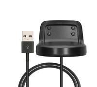 kwmobile Câble USB Compatible avec Samsung Gear Fit2 / Gear Fit 2 Pro câble - Câble Rechange Chargeur Fitness Tracker Montre connectée - Noir