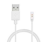 kwmobile Câble USB Compatible avec Xiaomi Redmi Watch 4 / Watch 3 Active/Lite/Smart Band 8/8 Pro/Band 2 câble - Câble Rechange Chargeur Fitness Tracker Montre connectée - Blanc