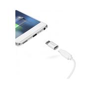 CABLE USB SBS MICRO-USB HEMBRA A TIPO C + ADAPTADOR BLANCO