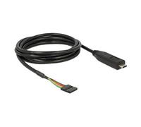 DELOCK 63947 - Câble adaptateur fiche USB C > port série TTL 6 broches, 2 m (5