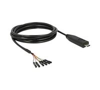 DELOCK 63946 - Câble adaptateur fiche USB C > port série LVTTL 6 broches, 2 m (