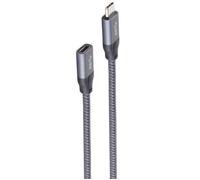 Câble USB - SHIVERPEAKS - BASIC-S - USB-C mâle 1 50 m - USB 3.2 Gen 2 10 Gbit/s - Blindage triple