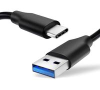 Câble USB transfert de données et charge de 1,0m compatible avec Sony Xperia 1 II,III,Xperia 5 II,III,Xperia 10 II,III XZ2,XZ3 USB C Type C vers USB A 2.0 3A noir Fil en PVC