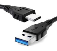 Câble Usb Transfert De Données Et Charge De 1m Pour Smartphones, Gps, Tablettes, Smartwatch Ou Écouteurs - Usb-C Embout Long Vers Usb A 3.1 Gen 1 3a Noir Fil En Pvc