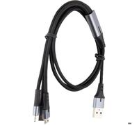Câble USB triple tête USB C câble 1m - Zenitech
