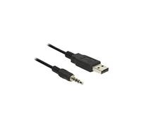 DeLOCK 1.8m USB2.0-A/3.5mm câble audio 1,8 m 3,5mm USB Type-A Noir