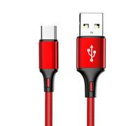 Câble Usb Type A À C Pour Samsung Galaxy S10 S20 A Xiaomi Redmi Usbc 0.5m 1m 2m 3m De Long 25cm Cordon De Chargeur De Données Court Charge Rapide.Rouge.1m