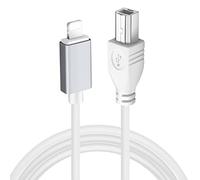 Câble USB Type-B vers Midi 1,5 m Câble USB OTG compatible avec iPhone, appareils iOS, contrôleur Midi, instrument de musique électronique, clavier midi, interface audio, microphone USB