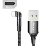 câble USB type-c 180 ° pour recharge rapide et transfert de données, cordon de chargeur pour téléphone Iphone 12/13/Pro/Max et Ipad