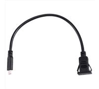 Câble USB Type C 3.1 carré encastré 10 Gbit/s, USB C mâle vers femelle