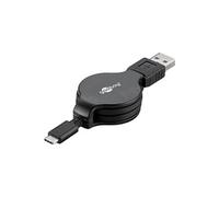 Câble USB type C avec enrouleur - GOOBAY - 1 m - Supporte les hautes tensions - Evite les noeuds