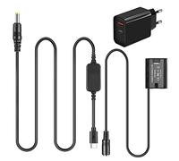 Câble USB Type C + Batterie Factice NP-W235 Coupleur CC CP-W235 + Adaptateur PD USB-C pour FUJIFILM X-T4 X-H2S GFX50SII GFX100S