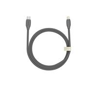 cable , usb type-c cable lightning 20w, 1,2 m de long jelly liquid silica gel noir
