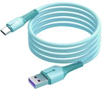 Cable USB-Type C Charge Rapide 3A Silicone Bleu 2m Pour Samsung A13 / A33 / A53 / S22 / S22 Plus / S22 Ultra