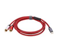 Câble USB type-c mâle vers 2 RCA mâle, adaptateur de connecteur 1 à 2 Y, cordon séparateur pour tablette Xiaomi Huawei, amplificateur TV, 3m 5m