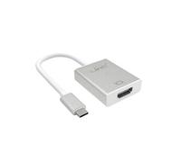 Câble USB Type C Vers HDMI 4K Femelle Adaptateur Vidéo 15 cm Argent