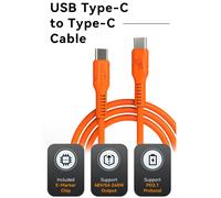 Câble USB Type-C vers Type-C 48V 5A 240W Sortie haute température Câble de données en silicone TS101 Câble de charge pour fer à souder Prise en charge du protocole PD3.1 avec puce E-Marker
