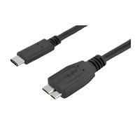 Cable usb type c vers usb 3.0 micro-b male 1m connectland