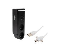 - Câble USB universel C/Micro USB + multiprise clipsable Gekko