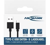 Câble USB - Universel - USB vers USB-C - Longueur 100 cm - Charge jusqu'à 3 A - Débit 480 Mbit/s