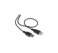 Câble USB USB 2.0 USB-A mâle, USB-A femelle 1.00 m noir gaine ultra-douce RF-4080795