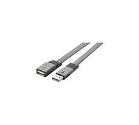 Câble USB USB 2.0 USB-A mâle, USB-A femelle 3.00 m noir très flexible RF-4096101