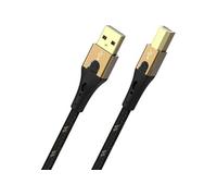 Câble USB USB 2.0 USB-A mâle, USB-B mâle 1.00 m noir/or D1C9541