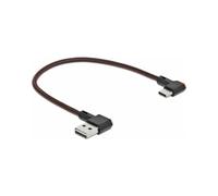 Câble Usb Usb 2.0 Usb-a Mâle, Usb-c Mâle 0.20 M Noir Contacts Dorés 85279 Y405113 - Delock