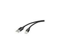 Câble USB USB 2.0 USB-A mâle, USB-C mâle 1.00 m noir connecteur magnétique RF-4746076