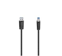 Hama Câble USB 3.2 Gen1 (USB 3.0) USB-A mâle, USB-B mâle 1,50 m noir 5 Gbit/s 00200625