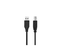 Nedis CCGL61100BK20 câble USB USB 3.2 Gen 1 (3.1 Gen 1) 2 m USB A USB B Noir