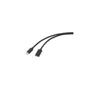 Câble USB USB 3.2 Gen2 (USB 3.1 Gen2) USB-C mâle, USB-C femelle 2.00 m noir gaine en PVC RF-4755222