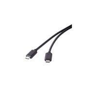 Renkforce Câble USB USB 3.2 Gen2x2 USB-C® mâle, USB-C® mâle 0.50 m noir contacts dorés RF-4381068