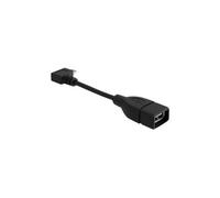DeLOCK 83104 câble USB USB 2.0 0,11 m Micro-USB B USB A Noir