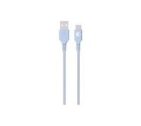 BIGBEN Connected - Câble USB - USB (M) pour 24 pin USB-C (M) - 3 A - 1.2 m - USB Fast Charge (15W), plastique recyclé à 100 % - bleu