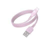 - Câble USB - USB (M) pour 24 pin USB-C (M) - 3 A - 1.2 m - USB Fast Charge (15W), plastique recyclé à 100 % - rose