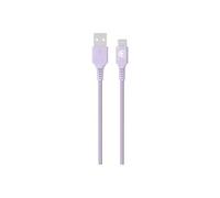 - Câble USB - USB (M) pour 24 pin USB-C (M) - 3 A - 1.2 m - USB Fast Charge (15W), plastique recyclé à 100 % - violet