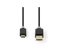 - Câble USB - USB (M) pour 24 pin USB-C (M) - USB 2.0 - 1 m - rond - anthracite