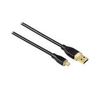 Hama USB Connecting Cable, USB-A Plug - Micro USB Plug, 1.8 m, black câble USB 1,8 m USB A Noir