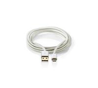 - Câble USB - USB (M) pour Micro-USB de type B (M) - USB 2.0 - 3 m - rond - aluminium