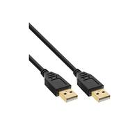 - Câble USB - USB (M) pour USB (M) - 1 m - noir