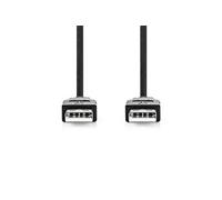 Nedis CCGB60000BK20 câble USB USB 2.0 2 m USB A Noir