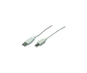- Câble USB - USB (M) pour USB type B (M) - 3 m - gris