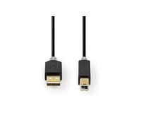 Nedis CCBW60100AT10 câble USB USB 2.0 1 m USB A USB B Anthracite