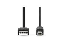 - Câble USB - USB (M) pour USB type B (M) - USB 2.0 - 2 m - rond - noir
