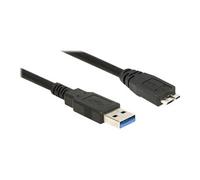 DeLock Câble USB 85071 – USB 3.0 A (M) vers Micro‑B (M) 50 cm Noir