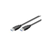 Goobay 93928 Câble SuperSpeed USB 3.0, Noir, 1.8m Longueur